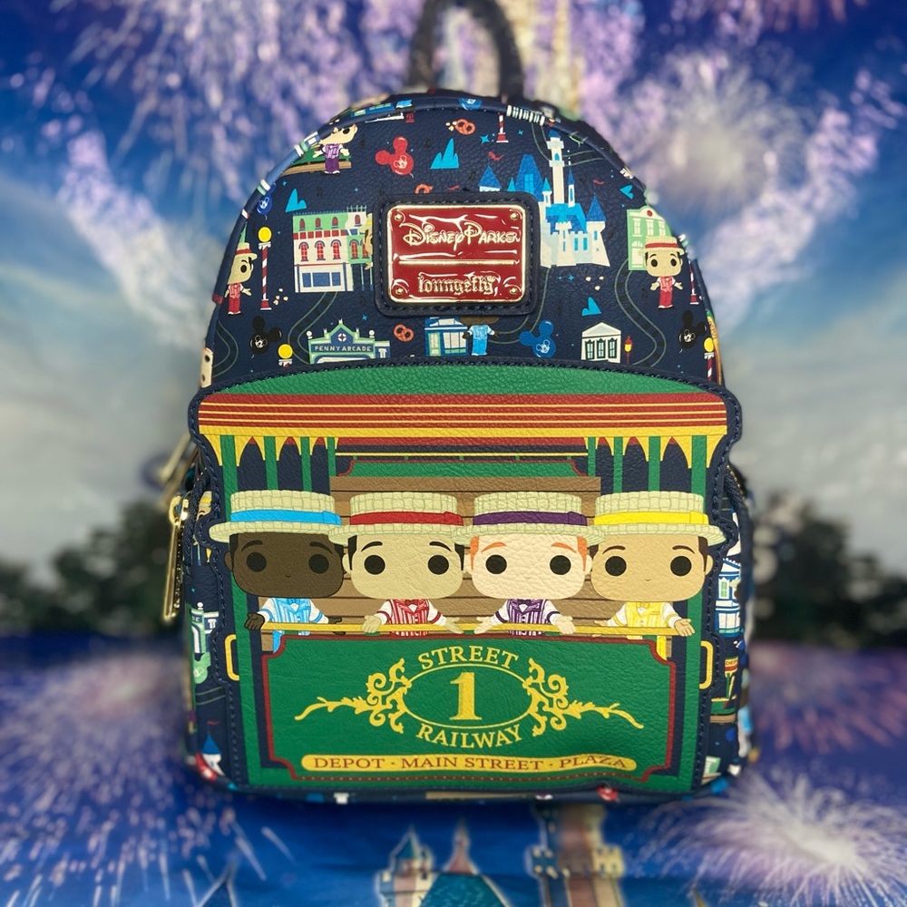 Disney Parks Main Street Dapper Dans Loungefly Mini Backpack